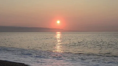 The beach of Taormina in Sicily Video stock 83914349