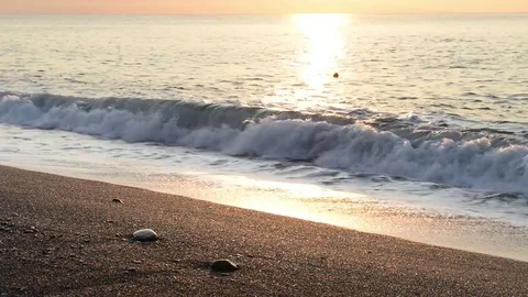 The beach of Taormina in Sicily Stock Footage 83915709
