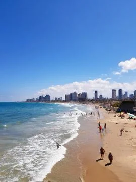 Beach tel aviv Stock Photos