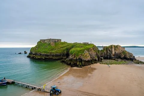 Beach in Tenby Stock Photos
