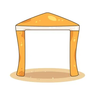 Beach tent Stock-Illustration
