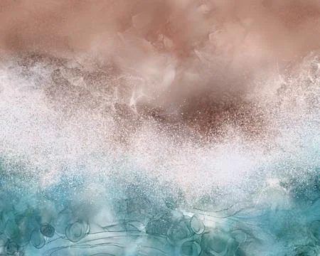 Beach texture mint green blue baby blue marble and watercolor texture Stock Illustration