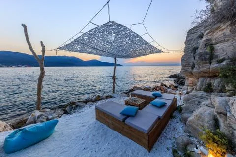 Beach in Thassos, Greece Stock Photos