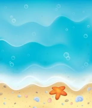 Beach theme image - eps10 vector illustration. Illustrazione stock