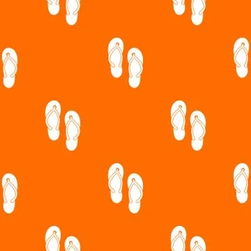 Beach thongs pattern seamless Stock Illustration