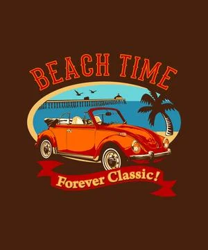 Beach Time Stock Illustration
