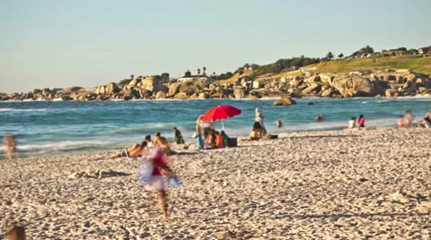 Beach Time Lapse Camps-Beach Stock Footage 31866088