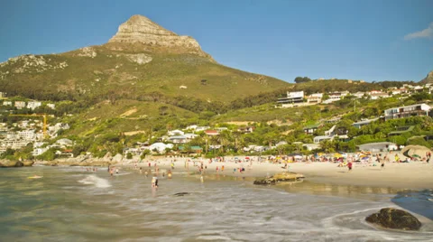 Beach Time Lapse Clifton Stock Footage 31866549