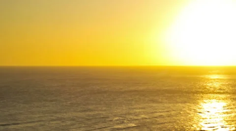 Beach Time Lapse Coastline Sunset Pan Stock Footage 31866514
