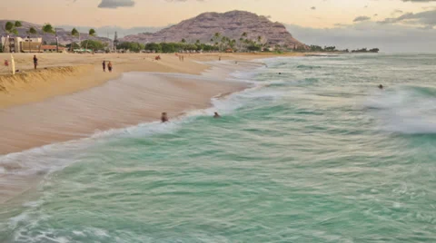 Beach Time Lapse Stock Footage 31863011