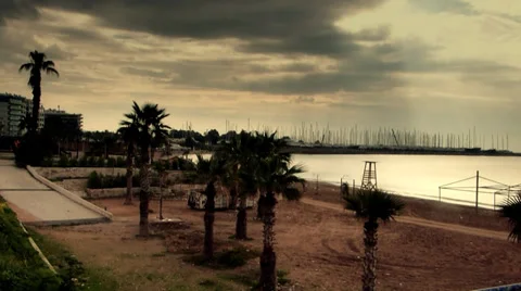 Beach time lapse Video stock 33844179