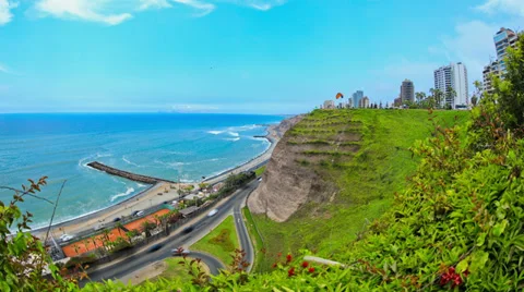 Beach Time Lapse Lima Stock Footage 31869120