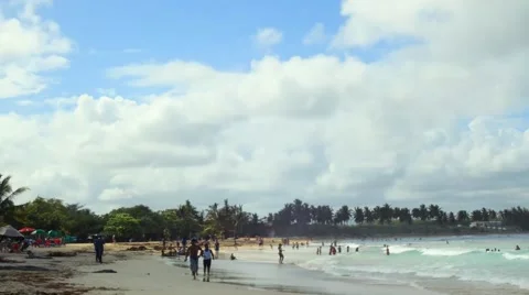Beach Time Lapse at Macao, Dominican Republic Stock Footage 47716239