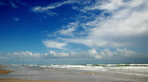 Beach time lapse. Padre Island, Texas Vidéo 31473879