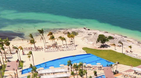 Beach Time Lapse Pan Stock Footage 31868528