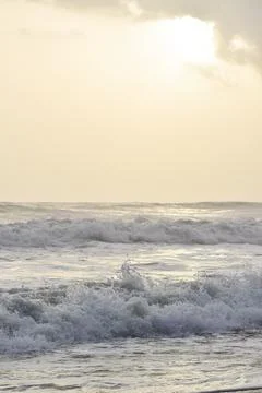 Beach at the time of sunset. Stock Photos
