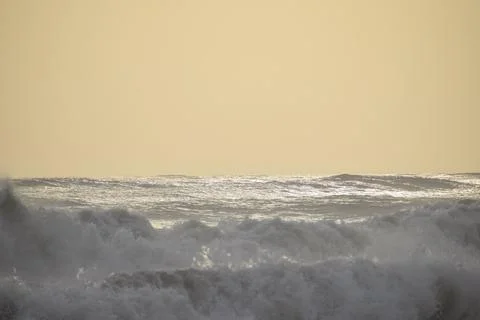 Beach at the time of sunset. Stock Photos