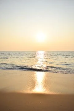 Beach at the time of sunset. Stock Photos