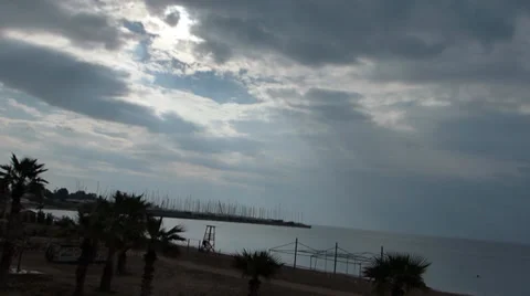 Beach timelapse Stock Footage 33844394