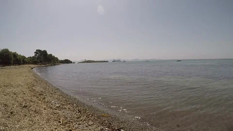 Beach timelapse Stock Footage 128347223