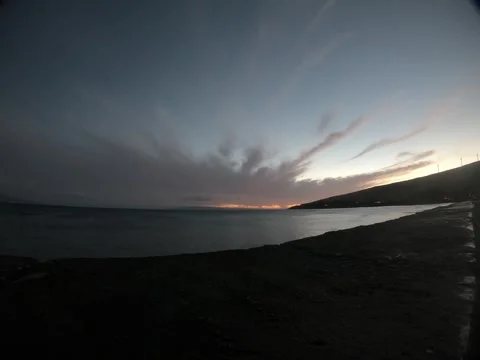 Beach timelapse sunset01 Stock Footage 303465513