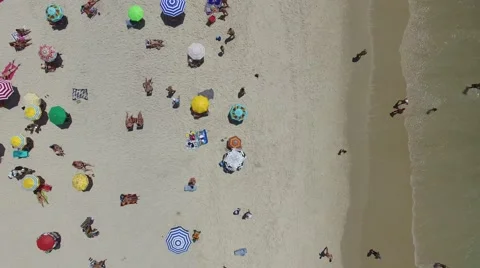 Beach on a top angle of view Stock Footage 57218681