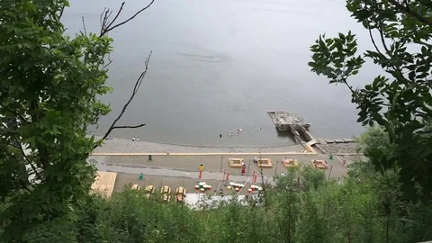 The beach from the top Vídeo Stock 78551331