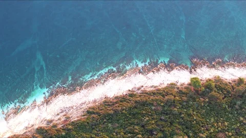 Beach from the top Stock Footage 100129406