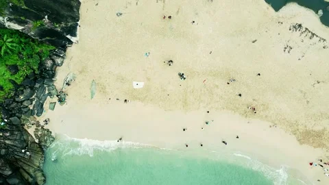 Beach Top View Video stock 220287273