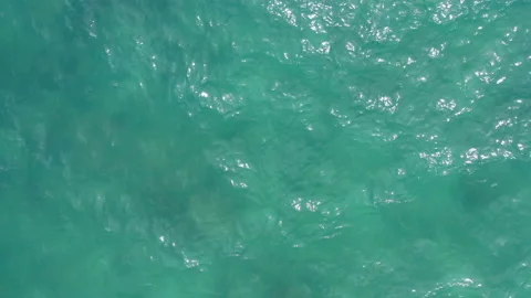 Beach top view with pattern wave Stock Footage 196369219