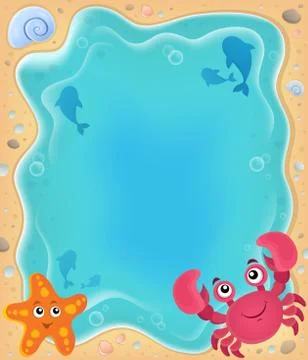 Beach topic image - eps10 vector illustration. Illustrazione stock