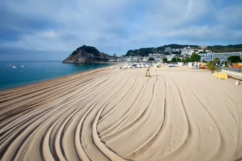 Beach in tossa de mar Stock Photos