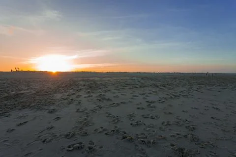 From the Beach toward the sun Stock Photos