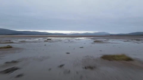 Beach towards lake district Stock Footage 337000604