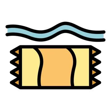 Beach towel icon vector flat Stock Illustration