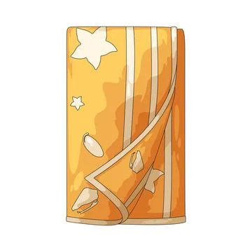 Beach towel illustration Stock Illustration