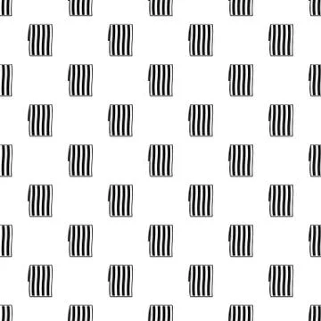 Beach towel pattern seamless Illustrazione stock