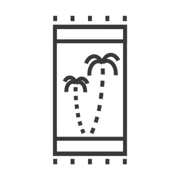 A beach towel vector illustration Stock Illustration