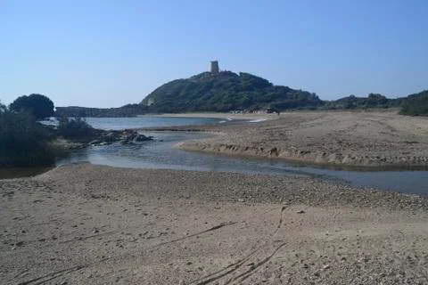 Beach of Tower Chia Stock Photos
