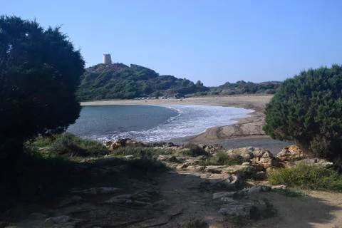 Beach of Tower Chia Stock Photos