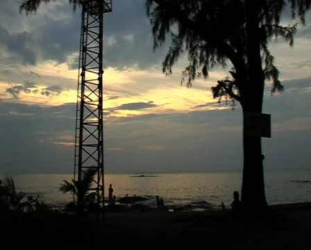 Beach Tower Stock Footage 681278