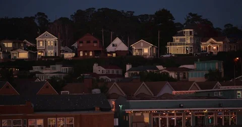 Beach town Stock Footage 85001917