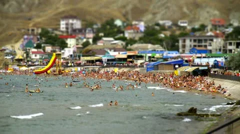 Beach toy effect timelapse Stock Footage 11707966