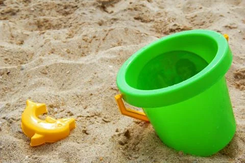 Beach with toy Stock Photos