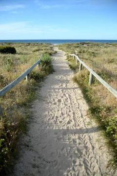 Beach track Stock Photos