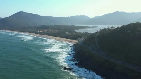 Beach tracking shot Stock Footage 250882488