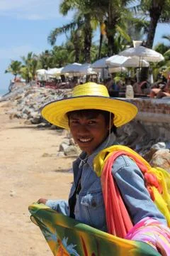 Beach trader Stock Photos