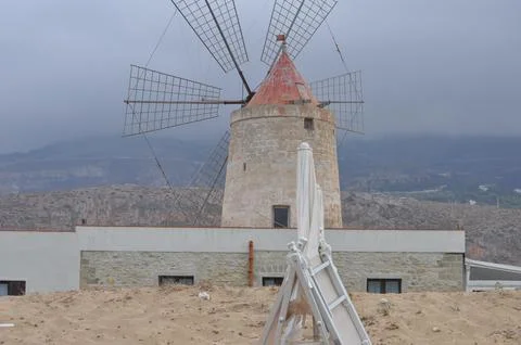 The beach in Trapani Stock Photos