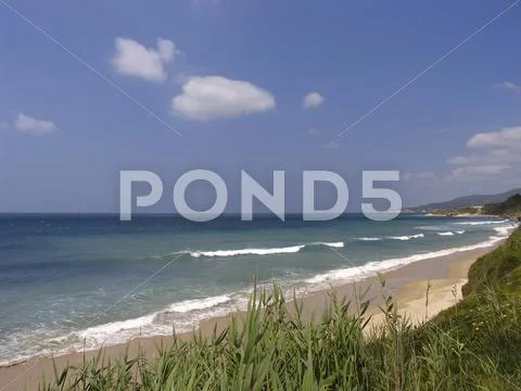 Beach travel close barbate cadiz andalucia spain Stock Photos