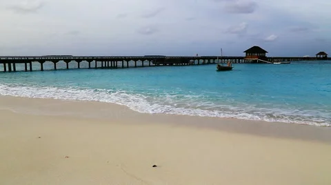 Beach trestle 스톡 동영상 42113411